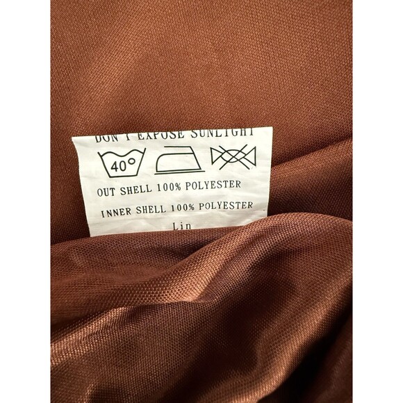 Revelry Aurora Rust Velvet Dress Women Size 8 One Shoulder Slit Bridesmaid -Flaw - Picture 13 of 15